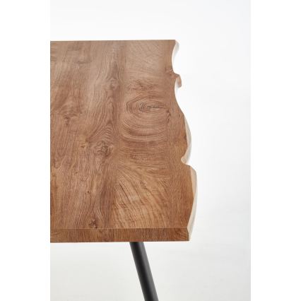 Mesa de jantar SOLACE Carvalho/Preto