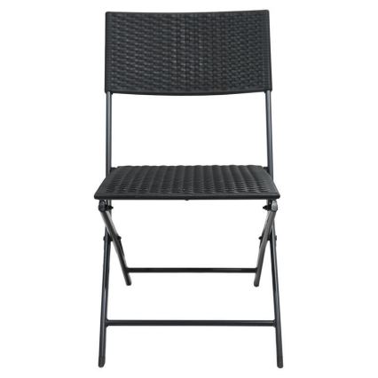 Mesa de jardim + 2 cadeiras cinza