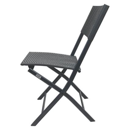 Mesa de jardim + 2 cadeiras cinza