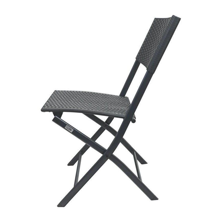 Mesa de jardim + 2 cadeiras cinza