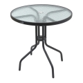 Mesa de jardim d. 70 cm preto