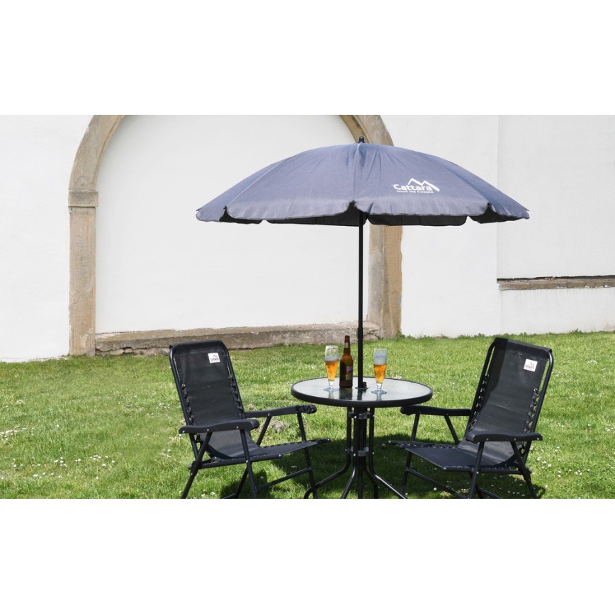 Mesa de jardim d. 70 cm preto