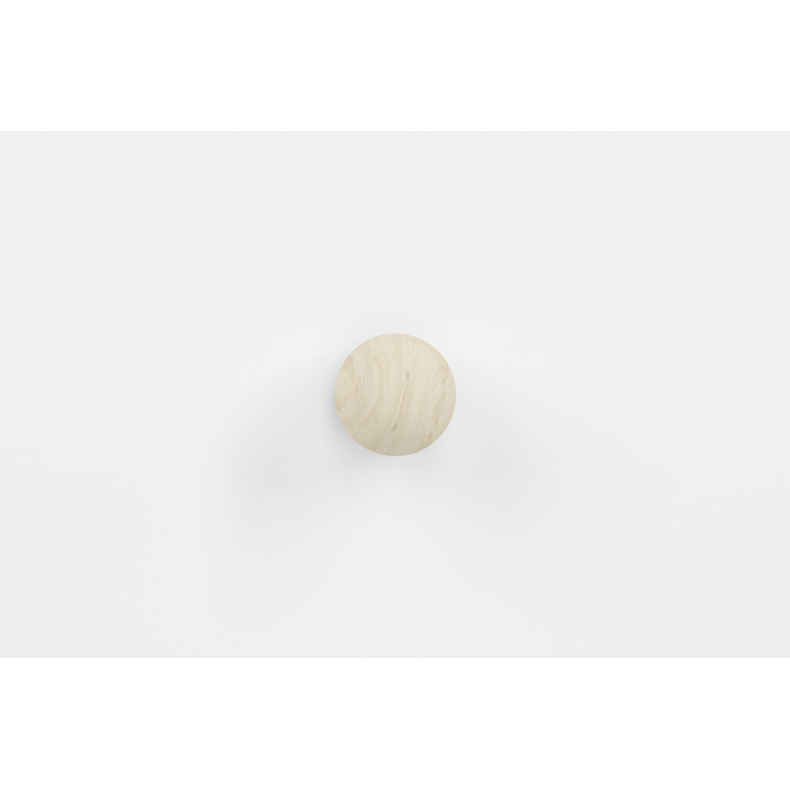 Mesa de cabeceira BUBO 58x69 cm branco/bordo claro