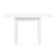 Mesa de refeição dobrável SALUTO 76x110 cm faia/branco