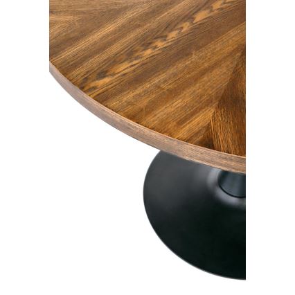 Mesa de refeições CARMELO 75x100 cm preto/castanho