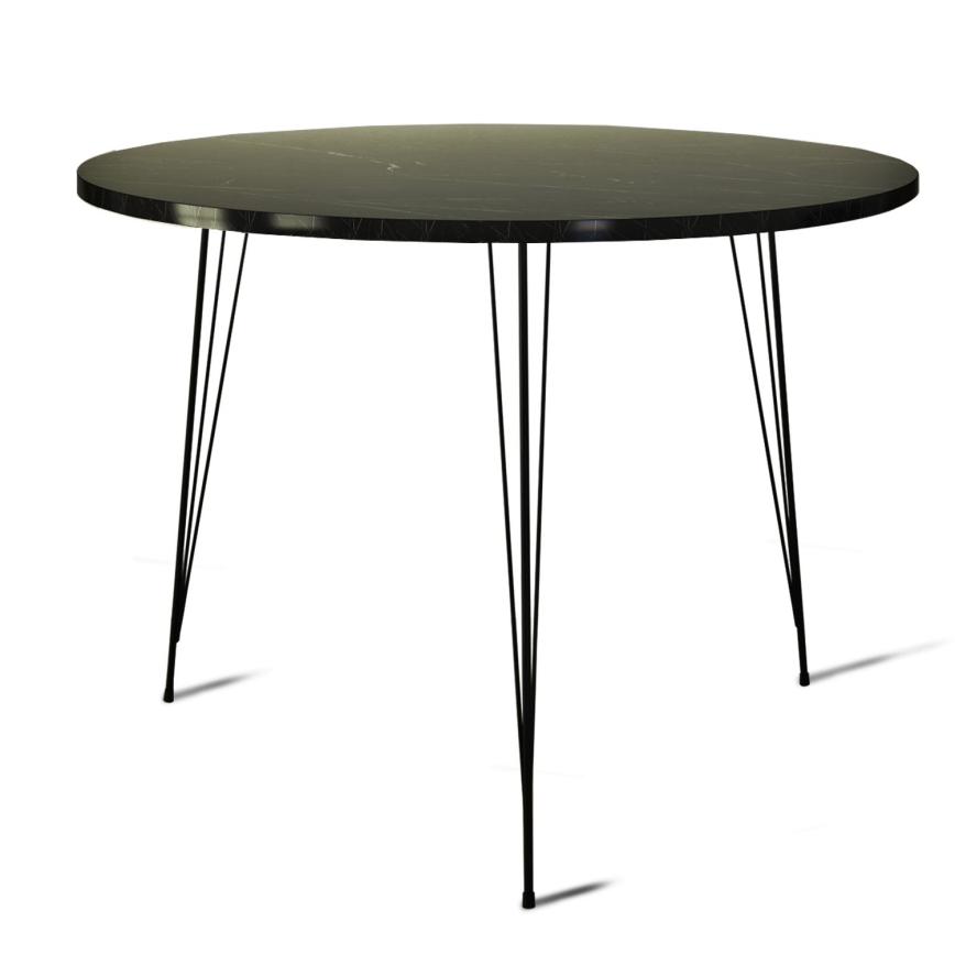 Mesa de refeições SANDALF 75x90 cm preto