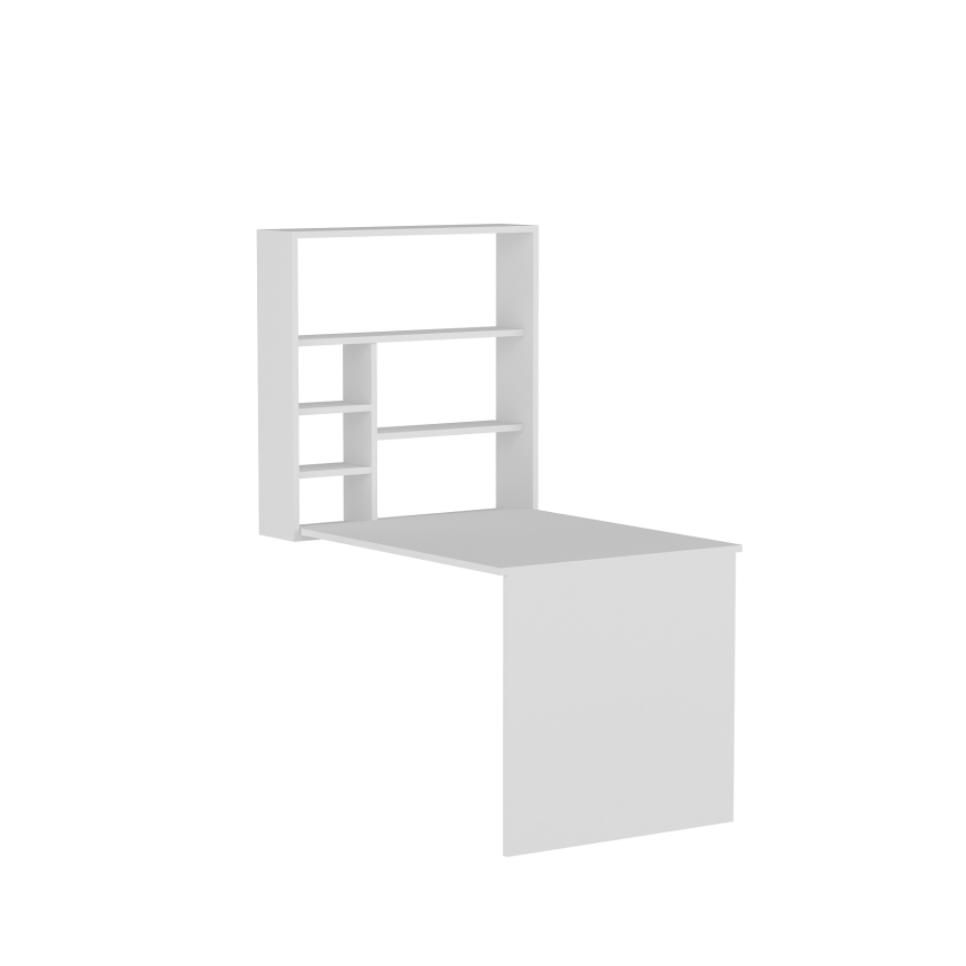 Mesa de trabalho com uma prateleira SEDIR 154,2x90 cm branco