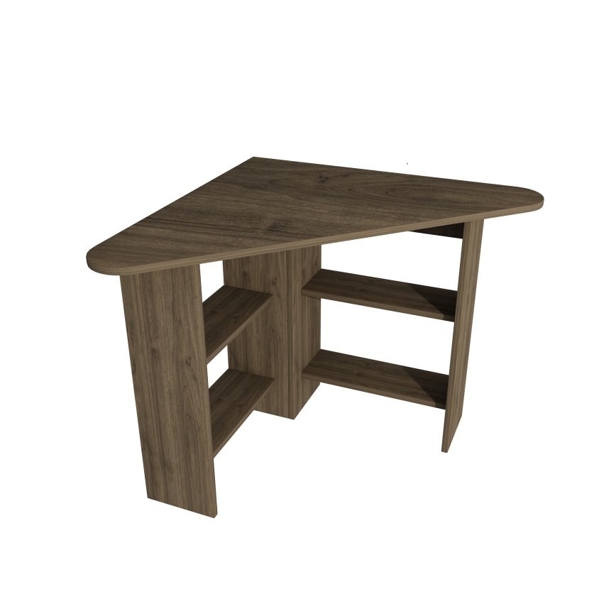 Mesa de trabalho CORNER 73,8x80 cm castanho