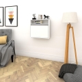 Mesa de trabalho dobrável OPTIMUM 60x64 cm branco
