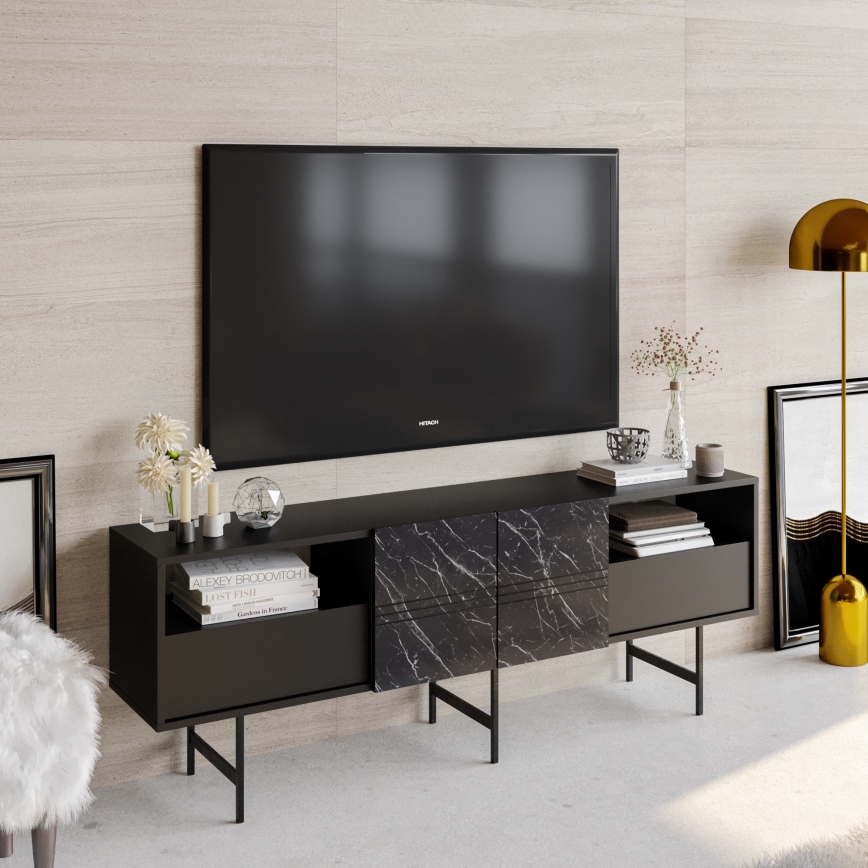 Mesa de TV DERIN 65x180 cm preto