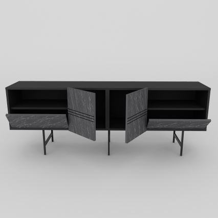 Mesa de TV DERIN 65x180 cm preto