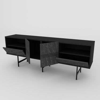 Mesa de TV DERIN 65x180 cm preto