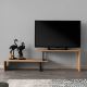 Mesa de TV OVIT 44x153 cm castanho/preto