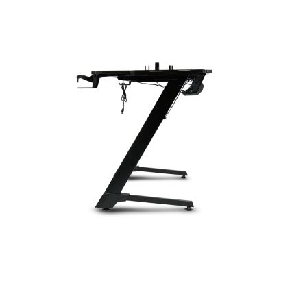 Mesa gaming SNAKE com LED RGB retroiluminação 100x60 cm preto