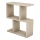 Mesa lateral CROS 45x17 cm, acabamento em mármore/bege