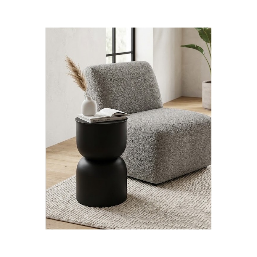 Mesa lateral PETIT, Ø 31 cm, preta