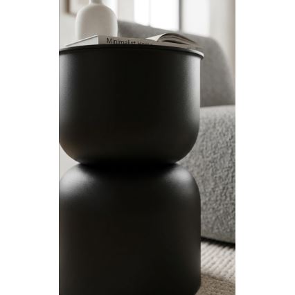 Mesa lateral PETIT, Ø 31 cm, preta