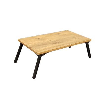 Mesa para cama GUSTO 24,5x60 cm bege/preta