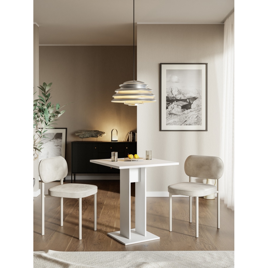 Mesa STRAPO 68x68 cm branca