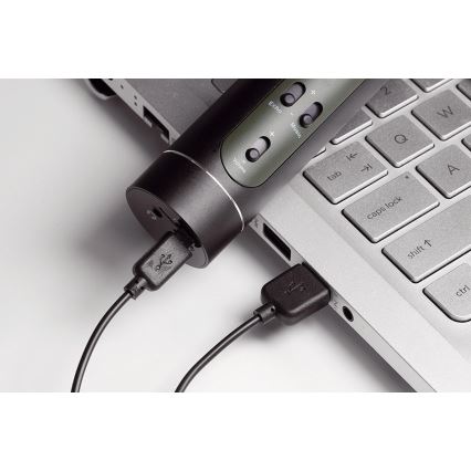 Microfone de karaokê 6W/5V 1500 mAh Bluetooth preto