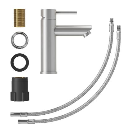 Misturador para lavatório RINGSTED 17,8 cm, inox escovado