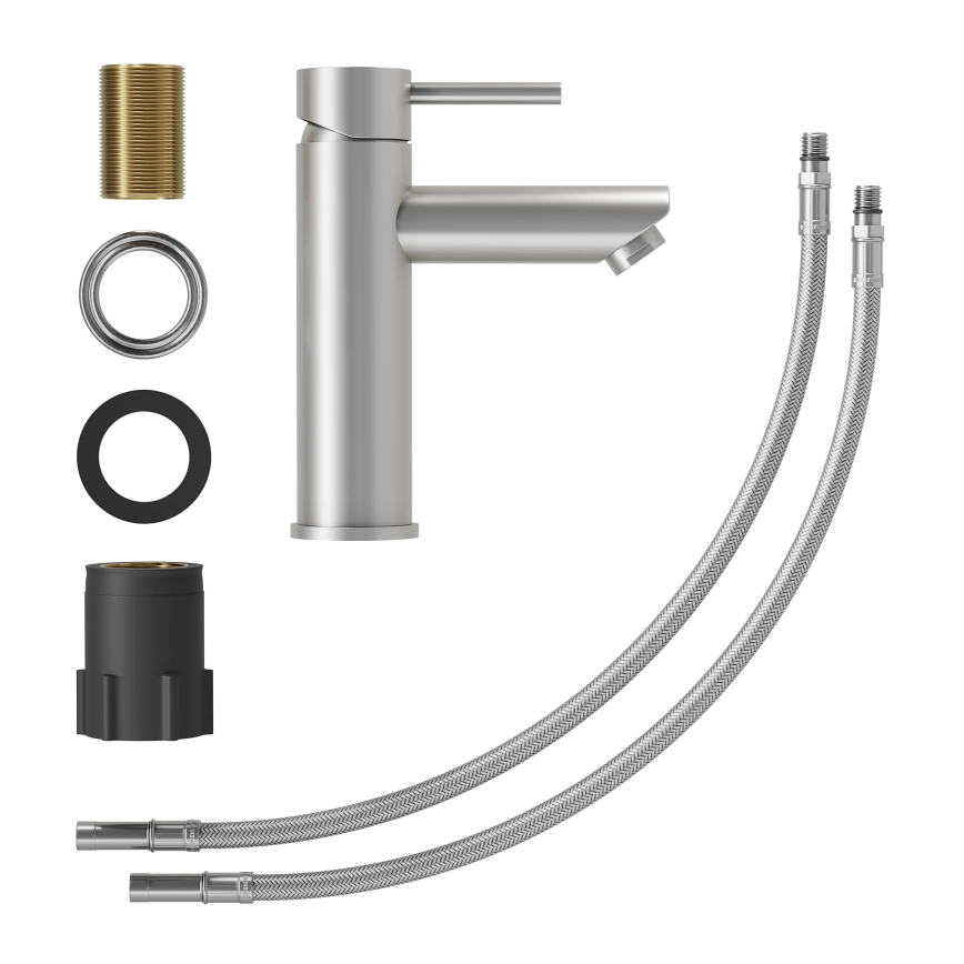 Misturador para lavatório RINGSTED 17,8 cm, inox escovado