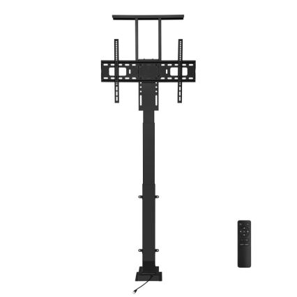 MK FLORIA MKF-19DM648 - Suporte de pé para TV 37-65 preto SCHUKO + controlo remoto