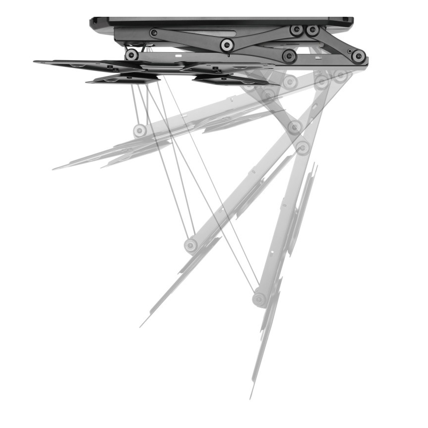 MK FLORIA MKF-20DM444 - Suporte de teto inteligente para TV 55 preto Wi-Fi TUYA + comando