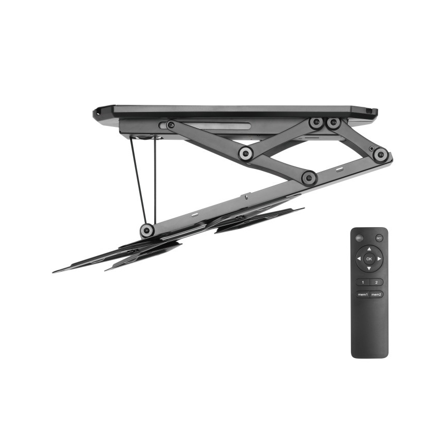 MK FLORIA MKF-20DM444 - Suporte de teto inteligente para TV 55 preto Wi-Fi TUYA + comando