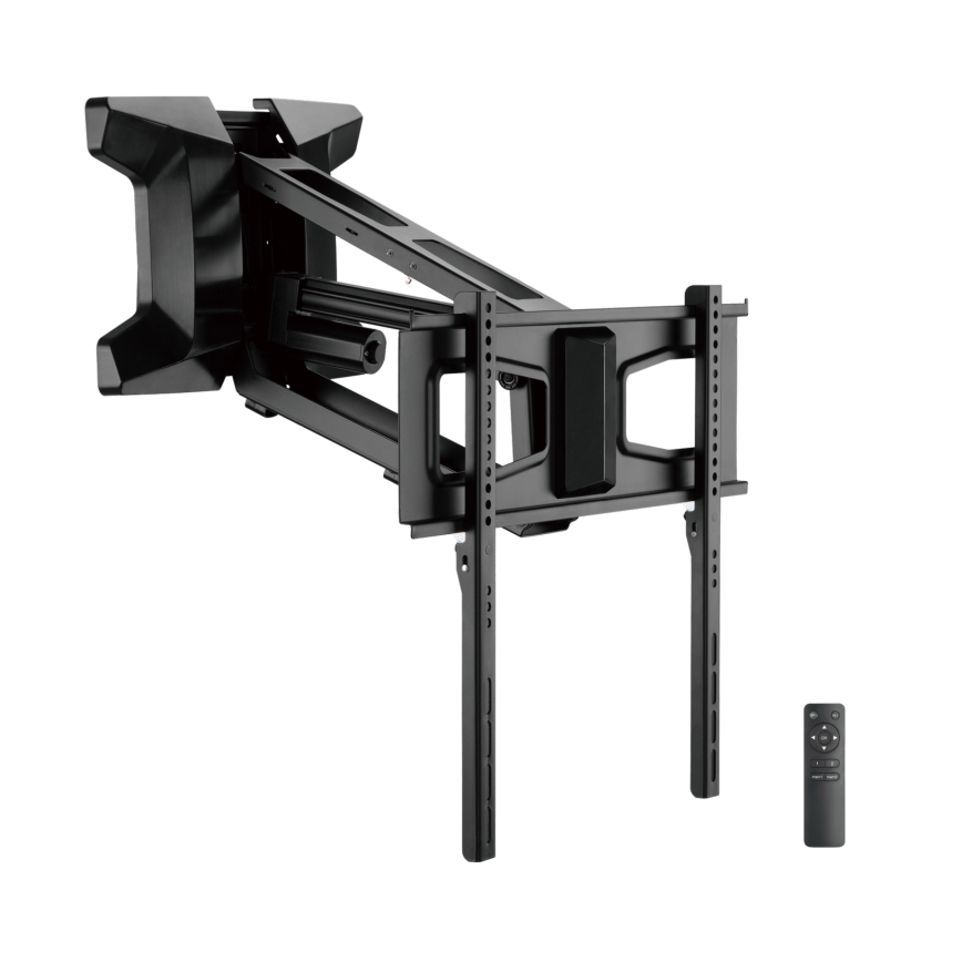 MK FLORIA MKF-21DM647 - Suporte de parede articulado para TV de 70 preto + comando remoto