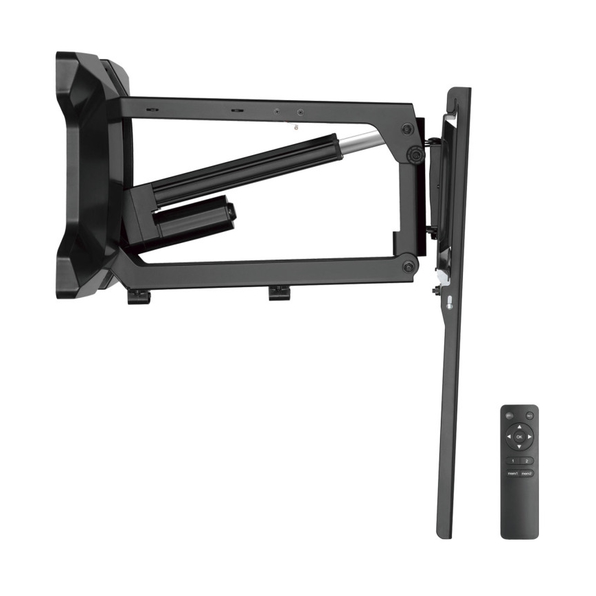 MK FLORIA MKF-21DM647 - Suporte de parede articulado para TV de 70 preto + comando remoto