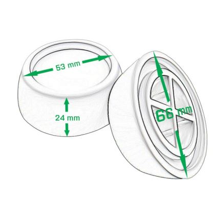 MK FLORIA Superior Anti-vibration PADS - Almofadas de borracha anti vibração para máquinas de lavar roupa 4 unid.