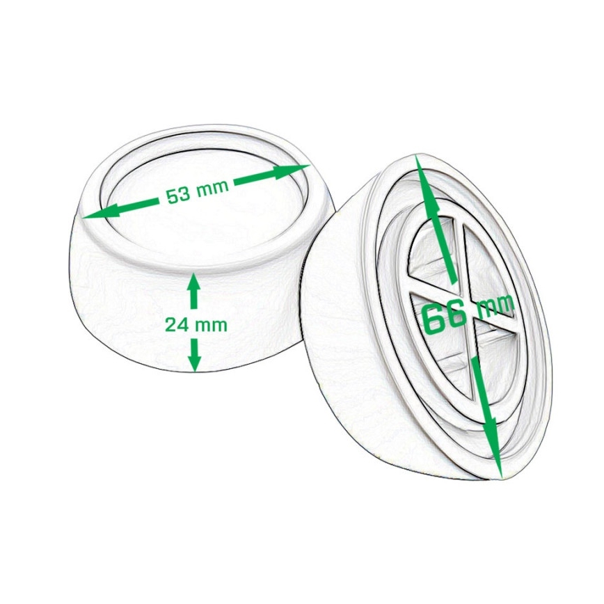 MK FLORIA Superior Anti-vibration PADS - Almofadas de borracha anti vibração para máquinas de lavar roupa 4 unid.