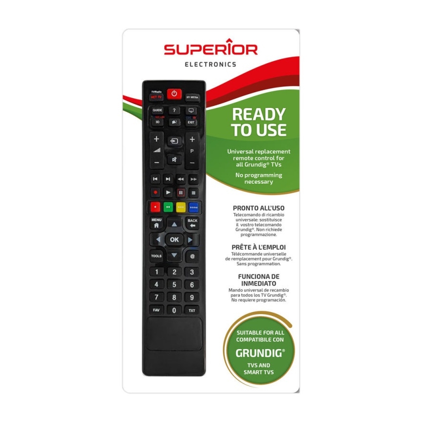 MK FLORIA Superior CR UNI TV Grundig - Substituição comando para TV brand Grundig 2xAAA
