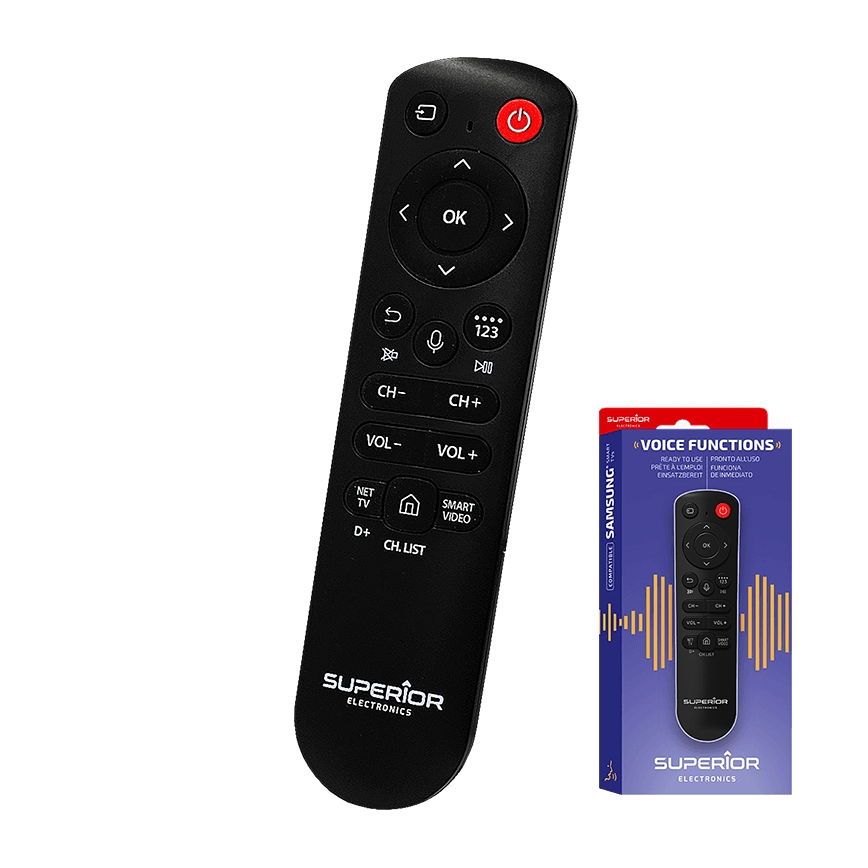 MK FLORIA Superior Samsung Voice - Comando substituto para TV da marca Samsung 2xAAA