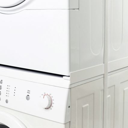 MK FLORIA Superior Tower Slim - Kit de empilhamento para máquina de lavar e secadora 66 cm branco