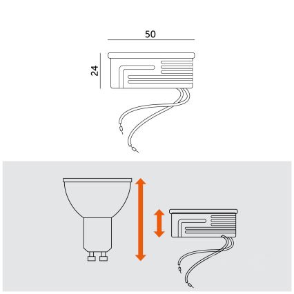 Módulo LED LED/6,5W/230V 3000K
