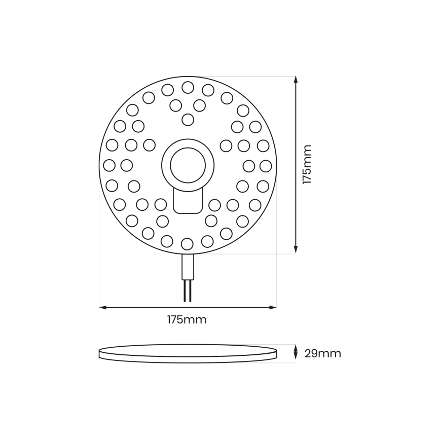Módulo LED magnético 24W/230V 2700-6500K Ø 17,5 cm - Brilagi