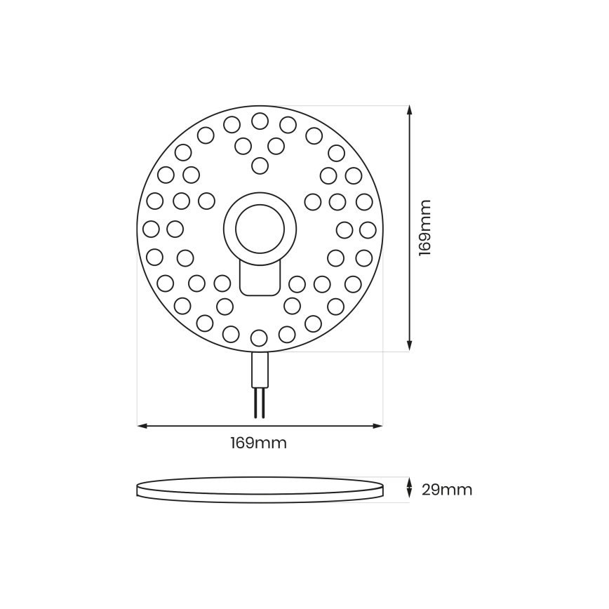 Módulo LED magnético LED/18W/230V 2700-6500K Ø 17 cm - Brilagi