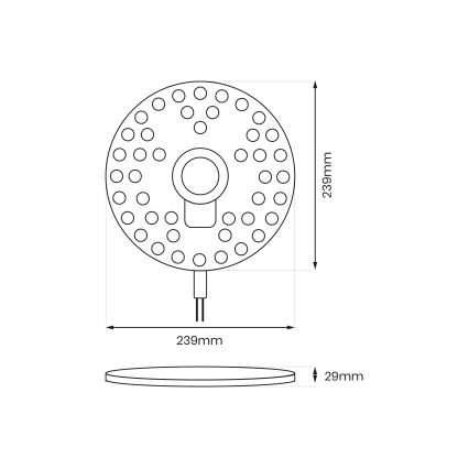 Módulo LED magnético LED/36W/230V 2700-6500K diâmetro 24 cm - Brilagi