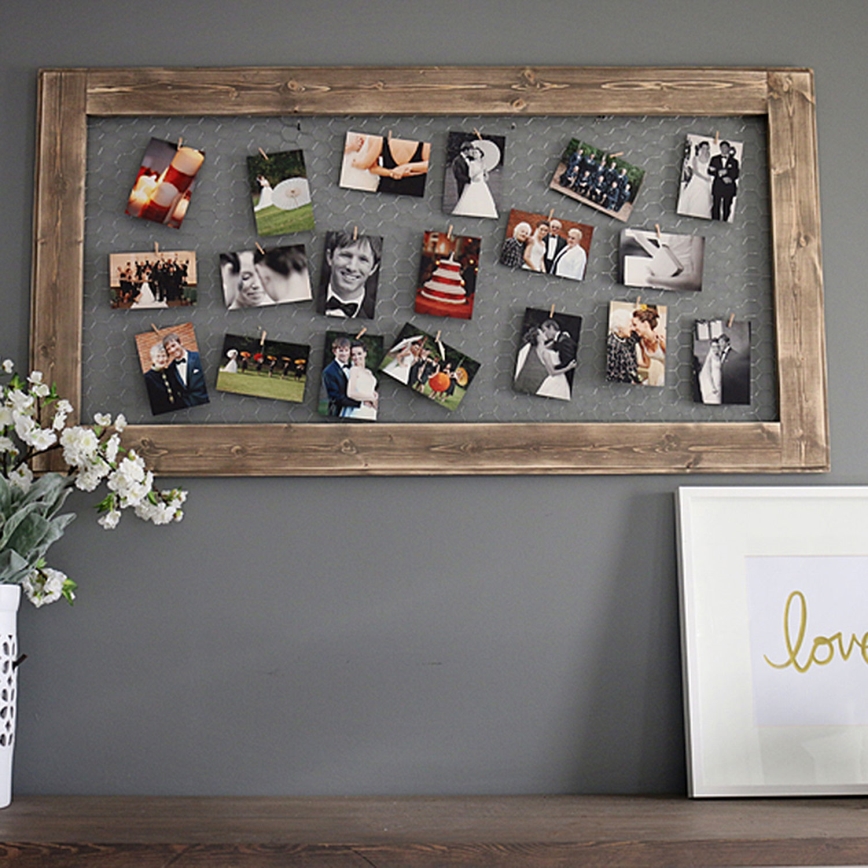 Moldura de madeira para fotografias 100x60 cm madeira