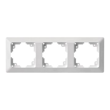 Moldura para interruptores 3P branco