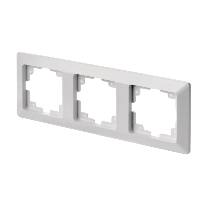 Moldura para interruptores 3P branco