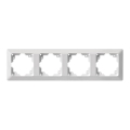 Moldura para interruptores 4P branco