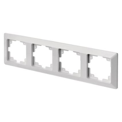 Moldura para interruptores 4P branco