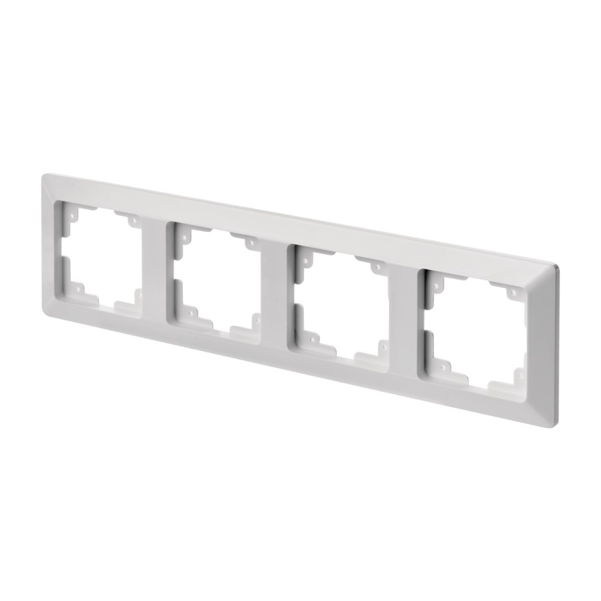 Moldura para interruptores 4P branco