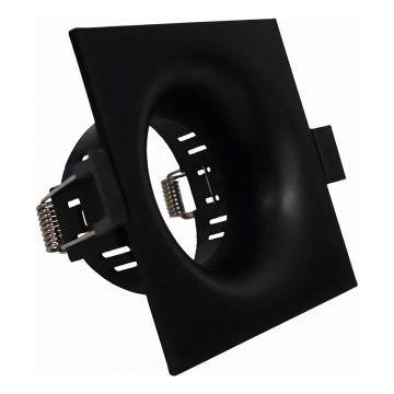 Moldura para luminária embutida GU10 8,6 x 8,6 cm, preta