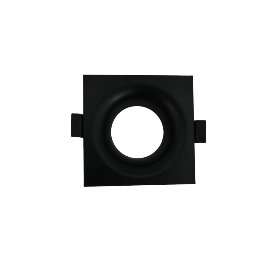 Moldura para luminária embutida GU10 8,6 x 8,6 cm, preta