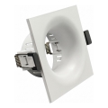 Moldura para luminária embutida GU10 8,6x8,6 cm branca