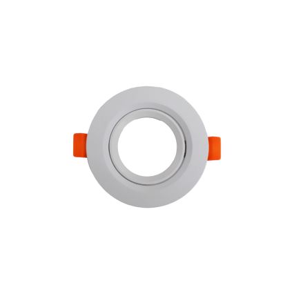 Moldura para luminária embutida GU10, Ø 9 cm, branco